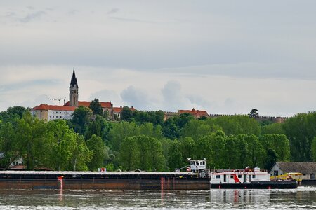 Castle church tower Croatia photo