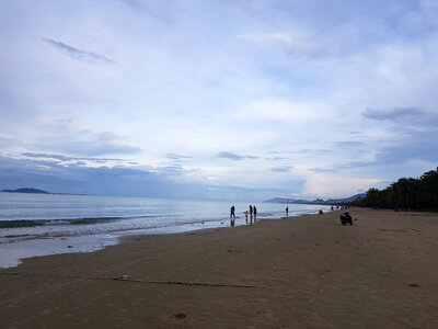 View of a tropical beach in Hainan island photo