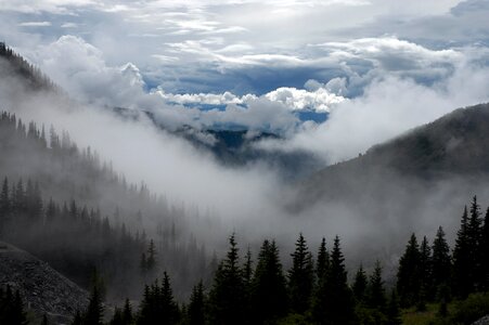 Clouds fog landscapes photo