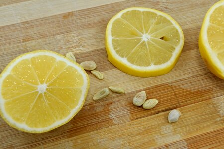 Organic seed slices photo