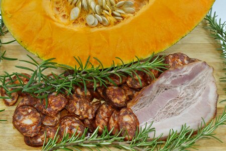 Cholesterol sausage food