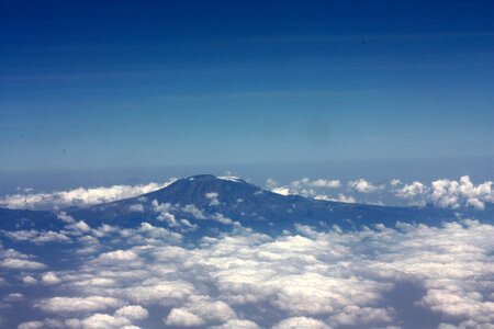 Mount Kilimanjaro above the clouds from Kenya photo
