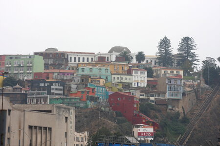 Colorful house in Valparaiso, Chile photo