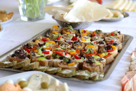 Snack table buffet