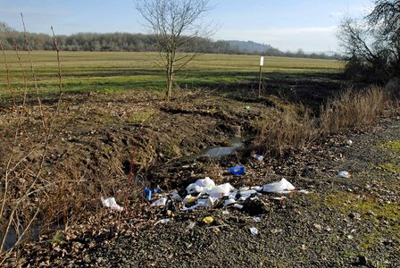 Garbage road side