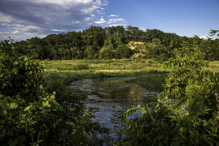 Sugar River landscape and Hills and sky 
