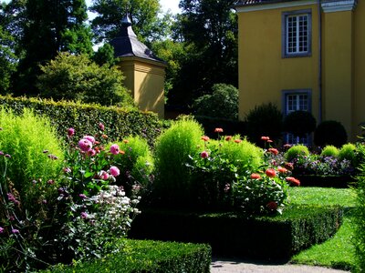 Castle schlossgarten flower garden