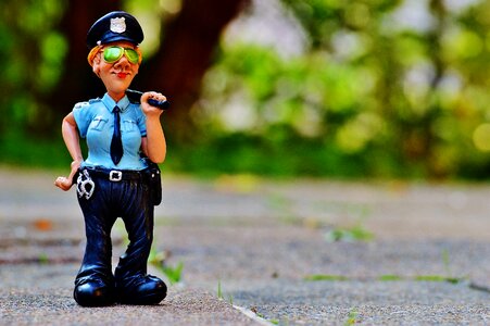 Funny figure police