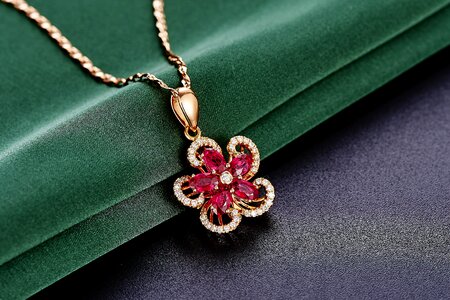 Jewelry ruby pendant