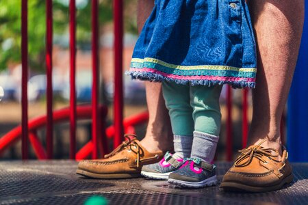 Father & Daughter Feet photo