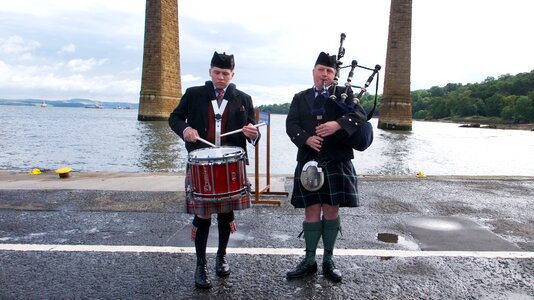 Scottish bagpiper