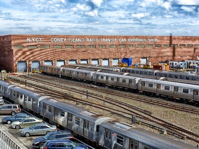 Cars railroad mass transit photo