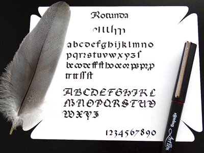 Write white feather