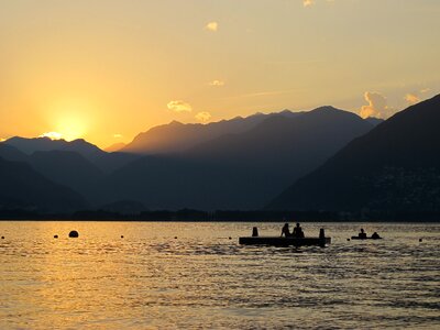 Abendstimmung lake romance photo