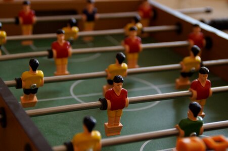Males football player play