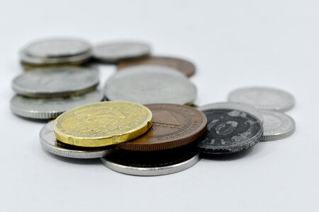Cent coins economic growth photo