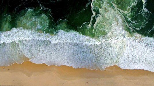 Beach foam nature