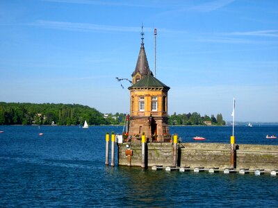 Lake constance water pier photo