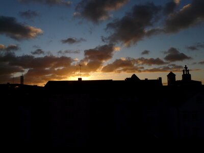 Silhouette clouds sky