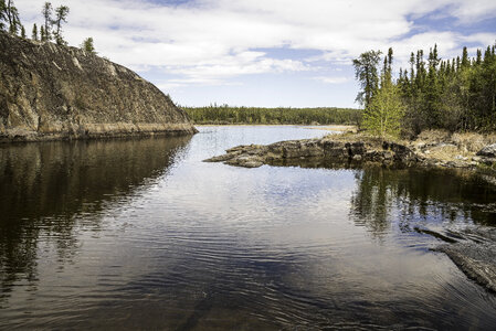 Landscape of the Cameron River on the Ingraham Trail, Northwest Territories photo