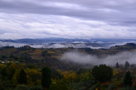 Clouds upland italy photo