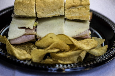Sub Sandwich and Chips photo