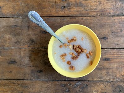 Bowl cup porridge photo