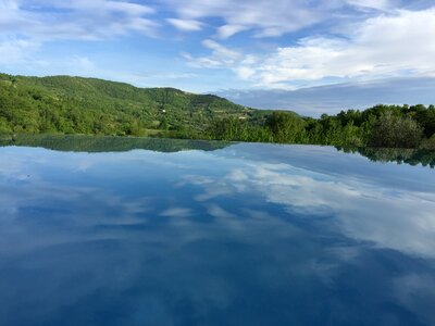 Infinite pool poolside photo