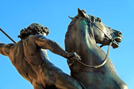 Art bronze cavalry photo