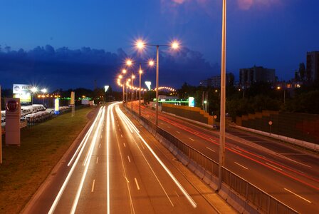 Freeway transport gas station photo