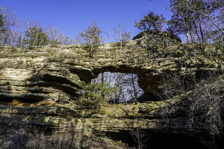 View of the giant arches of the natural bridge