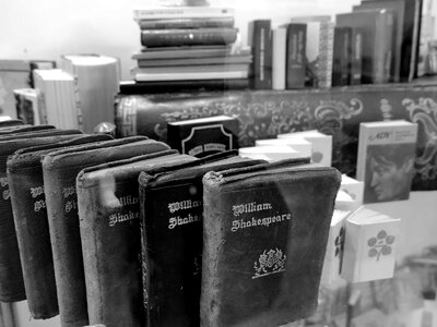 Black And White books medieval photo