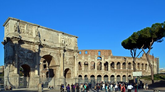 Italy rome arch of constantine photo