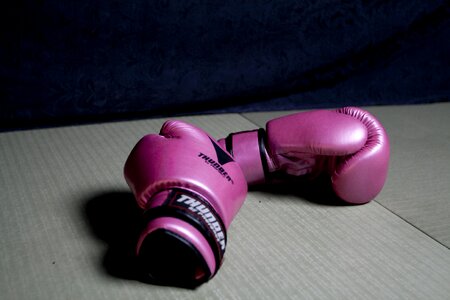 Pink glove boxer photo
