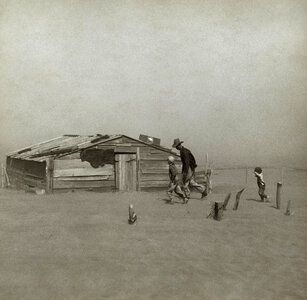 Dust Bowl in Oklahoma in 1930s photo