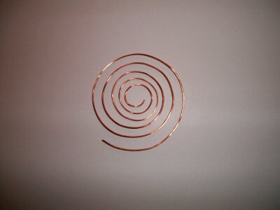 Metallic coil gray metal