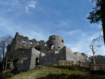 Stone building knight's castle photo