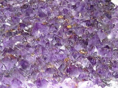 Violet crystal stone photo