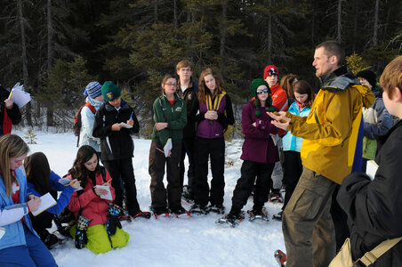 Group of nature journalists photo