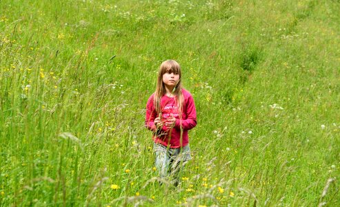 Green human child photo