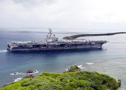 USS Ronald Reagan Aircraft Carrier in Guam photo