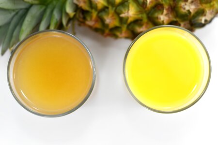 Fruit Juice glass pineapple