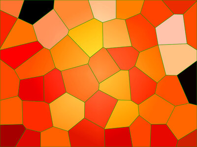 Background pattern of orange Mosaic photo