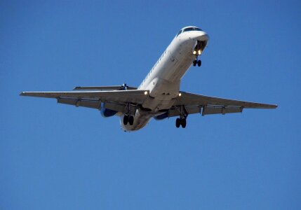 Landing travel aircraft photo