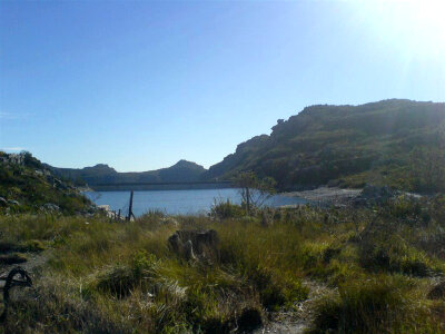 De Villers reservoir landscape in Cape Town, South Africa photo