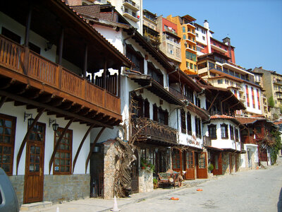 Gourko Street in Veliko Tarnovo in Bulgaria photo