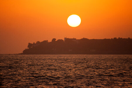 Sea Sunset Orange photo