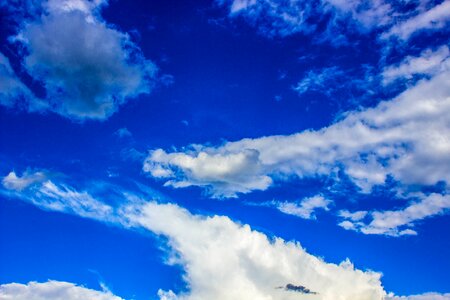 Blue sky cloud day photo