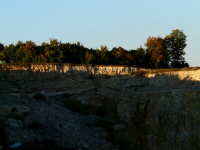 Rock deposit quarrying rock