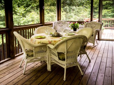 Wicker chairs wicker table rocking chairs photo